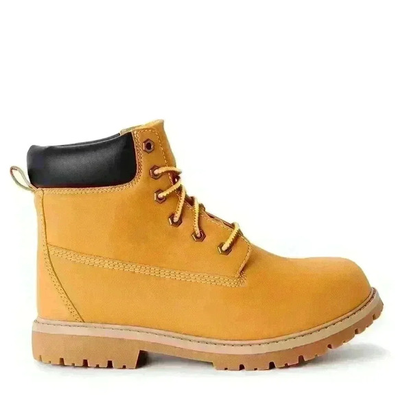 NWT Ozark Trail Mens Hiking Hunting Lace-up Boots Round Toe Wheat Color - Picture 2 of 10